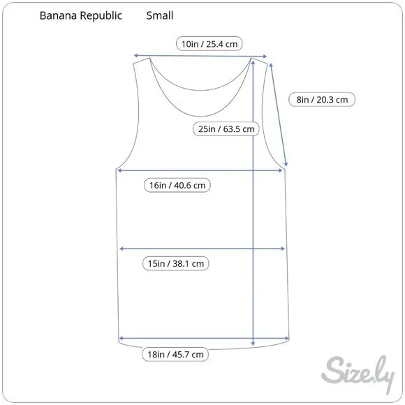 Banana Republic Blue Round Neck Racerback Sleeveless Pullover Tank Top Sz S - Picture 8 of 8